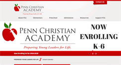 Desktop Screenshot of pennchristianacademy.org